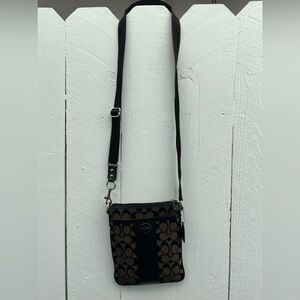 Coach Black and Brown Crossbody Bag